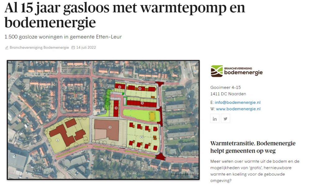 Schoenmakershoek met bodemwarmtepomp in Etten-leur