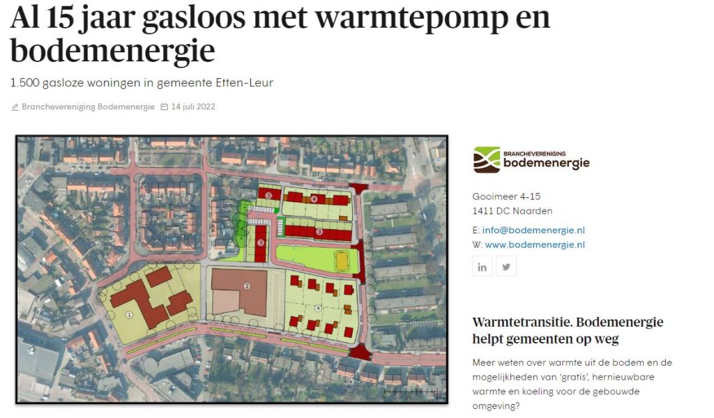 Schoenmakershoek met bodemwarmtepomp in Etten-leur